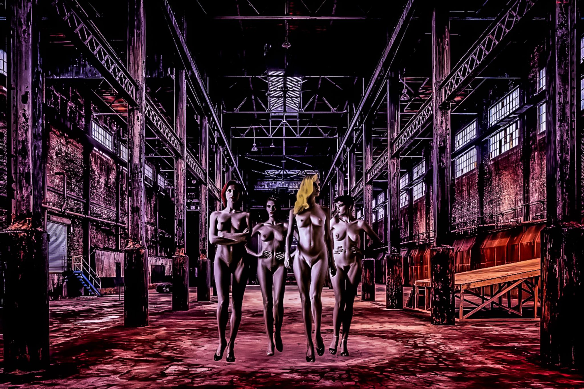 Naked in the factory  color 